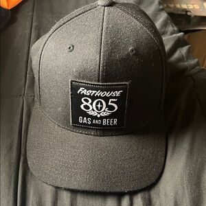 805 FastHouse Black adjustable hat